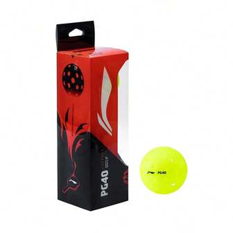  LI-NING Sports PG40/PZ40 Pickleballs för utomhusbruk - Officiell Pickleball-boll - Ordinarie storlek ACPV001 Officiell Legit-butik