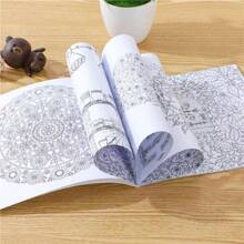 1pc English Version Secret Garden Coloring Book For Adults, Stress Relief Hand Drawing Painting Book, Student Graffiti Drawing Book