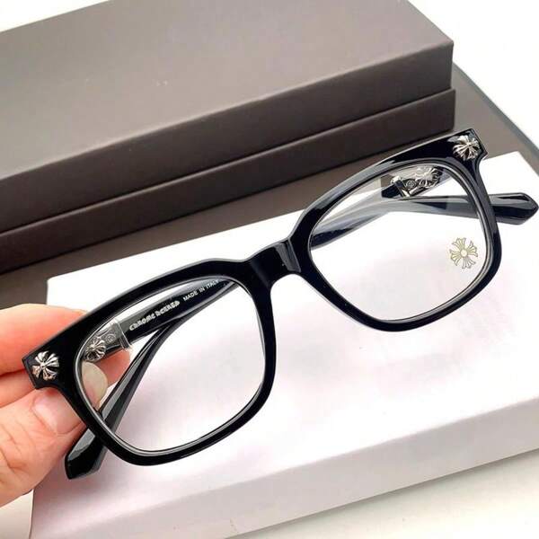 Bold Chrome Heart Glasses - Stylish Light Blocking And Anti-Dust Eyewear, Unisex Fashion Accessories Clear Durable, Summer