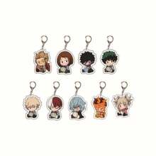 bandai Accesorios de hombre de anime 2D, regalos de fiesta de anime, llavero acrílico original de Izuku Midoriya Shoto Todoroki, lindo colgante de dibujos animados Y2K, adecuado para bolsos de hombro, mochilas y llaves, el regalo perfecto para fans, decoración de fiesta de cosplay, colgantes de automóvil, derivados creativos de anime, colgantes de cómics japoneses, colecciones de fans veteranos de anime, regalos de la serie otaku, regalos baratos para vacaciones