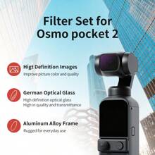 MECORIGHT MECO Compatible With DJI Osmo Pocket 1/2/3 Generation Pocket Gimbal Filters: UV Filter/CPL Polarizing Filter/GND Gradient Filter/ND8/64/1000 Neutral Density Filter/Anti-Light Pollution Night Photography Filter/Polarization Neutral Density Two-In-One Filter