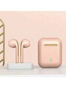 Nouveaux écouteurs Bluetooth sans fil de haute qualité J18 de 200 mAh avec réduction de bruit TWS intra-auriculaires stéréo sport universels pour smartphone