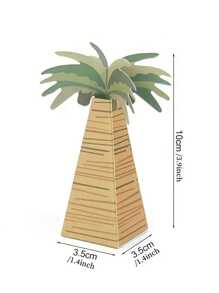 4 Stück Palmenbaum Süßigkeiten Box, Palmenbaum Verpackungsbox, Geschenkbox zum Nationalfeiertag Saudi-Arabiens, Geschenkbox für Feiern an Feiertagen in Saudi-Arabien, Geschenk- und Dekorationsbox, Palmenbaum Geschenkbox