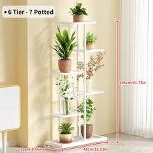 Plant Stand Rack 3/4/5/6/7/8 Tier,Multiple Stand Holder Shelf Rack, Indoor&Outdoor Planter Display Shelves For Patio Garden, Living Room, Corner Balcony And Bedroom