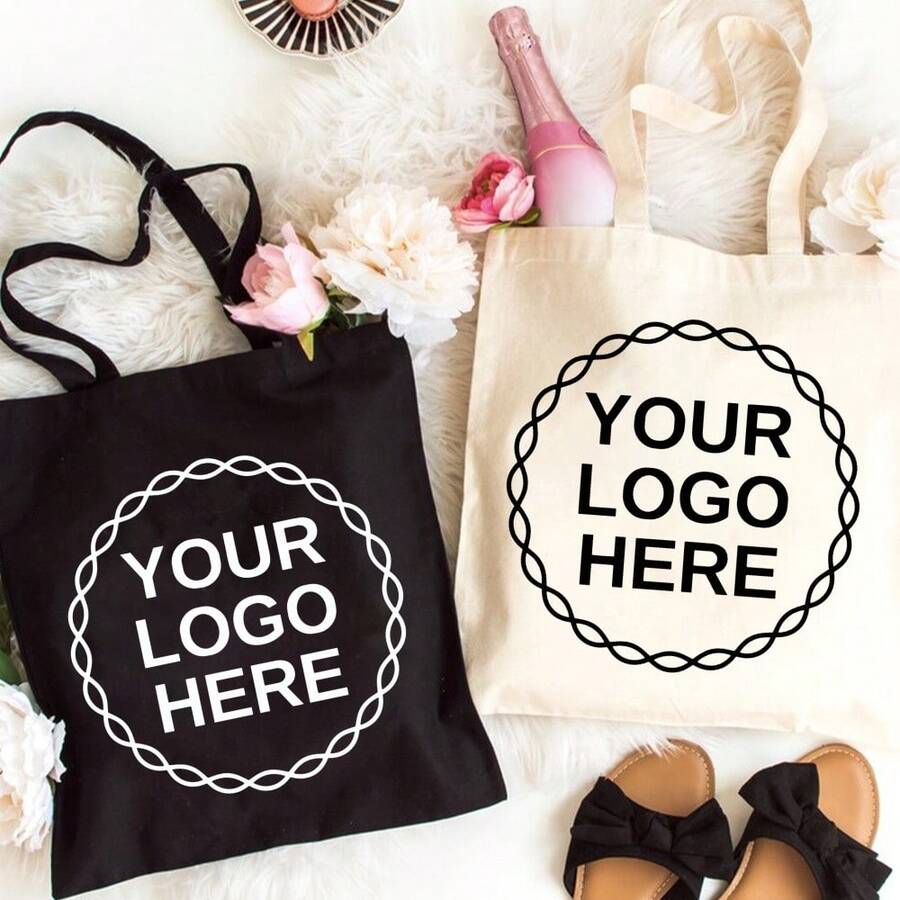 Product For Printing Personalized Custom Canvas Tote, Custom Tote Bag, Photo Tote Bag, Logo Tote Bag, Business Bags