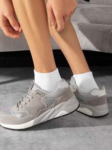 5 Pairs Unisex White Socks, Solid Color Mid-Calf Socks, Korean Style Versatile Summer Long Socks For Men & Women, Sports Socks, Couple Socks