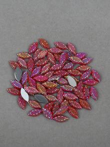 100pcs/Pack, 7*15mm Oval Acrylic Rhinestones, Flat Pineapple Shape AB Color Acrylic Rhinestones, High Quality Multi-Color Acrylic Rhinestones For DIY Clothing Accessories - Multicolor - View 16