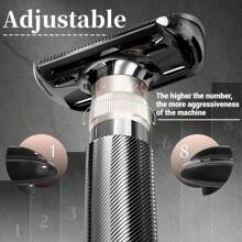 Men's Adjustable Safety Razor Kit - With 10pcs Stainless Steel Single-Edge Blades, Shaving Brush & Razor Cleaning Brush, 2pcs Safety Blade Caps & Shaver Holder - Perfect Gift For Father Day & Boyfriend - 7 In 1 Shaving Grooming Set