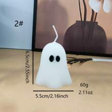 1 Stück, 17 Formen Halloween Geist duftende Kerze, Heimdekoration, Feiertagsgeschenk, Badezimmer Duft