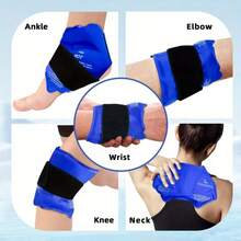 Reusable Hot Cold Gel Pack For Knee Ankle Wrist - Adjustable Comfort Wrap - Flexible Support Pad For Joints
