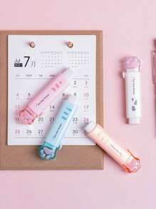 Sanrio 4pcs Cat Claw Push Pull Eraser Cute Cartoon Portable Eraser Clean Stationery For Students, Creative Stationery Cute Styling Clean Leather Eraser Fun Stationery Cute Milk Eraser Perfect Gift For Students, Graduation, Back To School, Birthdays, New Year's Gift