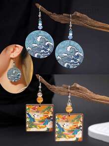 Earrings Dropping Silicone Mold DIY Jewelry Set Earrings Pendant Hanging Making Resin Creative Jewelry Handicraft Enthusiasts Gift (Multiple Styles To Choose From) - White - View 2