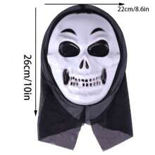 5 piezas Máscara de mascarada clásica, accesorios de broma de cara completa de color blanco puro, personaje de Halloween, props de fotografía de Set de roles, suministros divertidos para fiesta LARP, accesorio de actuación en el escenario, máscara, utilería, mascarilla divertida, disfraz, fantasma, masca aterradora