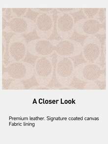 Coach Bolso de mujer tipo hobo pequeña de medialuna Teri, bolso bandolera pequeño, bolso bajo el brazo, monedero mini con cierre de cremallera, CW323 SVPWH - Rosa - Ver 8