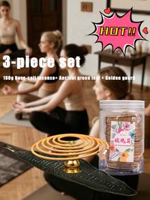 Golden Small Bodhi Leaf Incense Holder - Exquisite Aromatherapy Ornament With Space-Saving Horizontal Design For Household Indoor Use - Inspired By Traditional Japanese Style, Compact And Beautiful Gifts Birthday Graduation