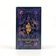 1 pièce TAROT DE L'ESPRIT VAGABOND : Un ensemble de 78 cartes à thème de voyage, avec des illustrations dorées de cartes géographiques éclaboussées et des autocollants de constellations Un guide pour la sagesse vagabonde pour le transfert d'âme Design mystérieux violet et noir, un outil de croissance spirituelle, un emballage élégant et des illustrations détaillées