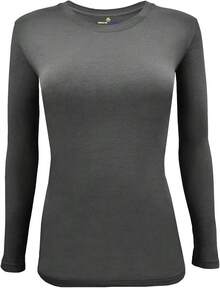 Women's Under Scrub Tee Crew Neck Long Sleeve-Shirt - Arang - View 1