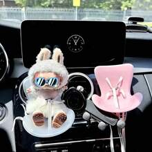 [Siège de poupée] Environ 10 cm, clip de décoration de bouche d'aération de voiture, siège de poupée, accessoire de maison de poupée avec ceinture de siège pour poupées de moins de 18 cm, convient pour les accessoires de siège de poupées .