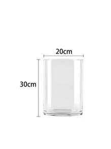 Transparente Acryl Vase Deko, Wohnzimmer Blumenvase, hydroponische frische Blumen transparente zylindrische Vase, Blumenladen belebender Blumenkorb