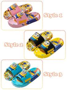 Minions Minions Pantoffeln, niedlich für Zuhause, rutschfeste Cartoon Badezimmer Flip-Flops Schul-Dekoration, Überraschung für Schule, Wohnheim-Dekoration, Schulanfang