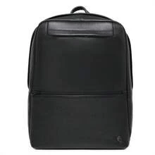 Backpack Genuine Leather Bag Work Travel College - màu đen - Xem 5