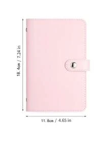 1 quyển sổ ghi chép hóa đơn được làm bằng chất liệu PU, sổ tiết kiệm tiền có thể di chuyển và có thể lưu trữ hóa đơn, ảnh hóa đơn, tem, sổ ghi chép thẻ ngân hàng, v.v. Sổ tay lưu trữ tiền mặt dung lượng lớn này là một món quà tuyệt vời. - Nhiều màu - Xem 4