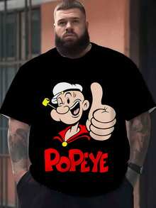 加大码男士休闲聚会派对上衣，户外健身运动 T 恤，透气舒适 - 黑色 - 查看 1