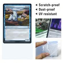 100pcs/200pcs Bluray Card Sleeves, Baseball Card Protectors, Clear Card Holders Suitable For Trading Cards, Soft Protector Card Sleeves, Sports Card Holders, Card Sleeves, Card Protectors, Plastic Sleeves For Cards - 66X91mm Blue Light Card Film - View 9