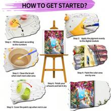 1pc DIY Acrylic Paint By Numbers For Adults On Canvas, Paint By Numbers For Adults Acrylic Kits With Frameless, Paint By Numbers For Kids, Painting By Numbers For Adults, Painting Kits, Oil Paint Number For Kids, Hobbies And Crafts For Adults, Diamond Painting Accessories, Diamond Painting Kits, 5D Diamond Art, Diamond Painting Set, Diamond Art Kits , Home Decor Set(16x20inch, Frameless)