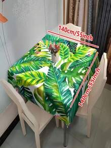 1/20pcs Tropical Leaf Tablecloth, Suitable For Decorating Picnic Or Holiday Gathering Rooms, Perfect For Picnics, Camping, Weddings, Birthdays, Buffets, Home Decor, Gifts, Picnic Tablecloths.