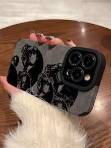Skeleton Skull Brushed Anti-Drop Phone Case Waterproof Shockproof Scratch Resistant - Multicolor - View 4