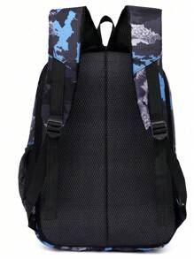 Fashion New Camouflage Three Pieces Package Junior High School High School Students Backpack Multi-Functional Messenger Bag Pencil Case Bag For School College