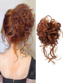 Synthetic Curly Donut Chignon With Elastic Band Scrunchies Messy Hair Bun Updo Hairpieces Extensions For Women - Multicolor - View 17