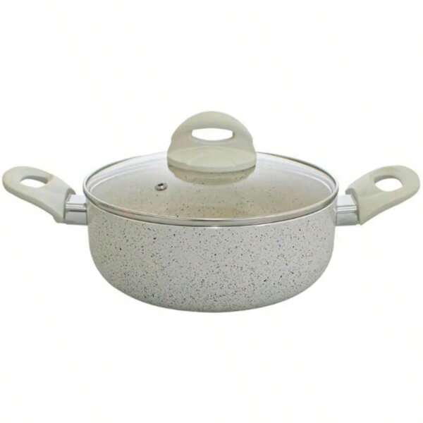 CAÇAROLA 20CM IBIZA REVESTIMENTO CERAMICO COM TAMPA DE VIDRO