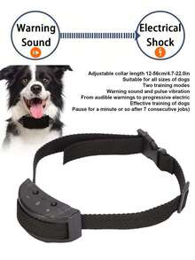 止吠项圈全自动防吠项圈可调节电击强度狗吠训练项圈宠物用品狗项圈狗用品狗用品小狗饲养配件狗用品适用于小型/中型犬黑色（您需要单独购买 4LR44 6V 电池。） - 彩色 - 查看 9
