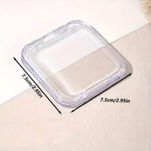 5pcs/10pcs Creative Acrylic Nail Art Display Storage Box, Transparent Dust-Proof Packaging For Nail Polish Samples, Jewelry And Small Card Organizer