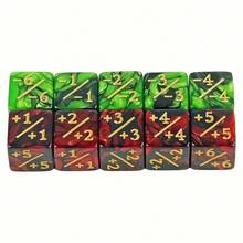 48 件英文 MTG 能力关键词计数器，彩色骰子套装带储物袋 - 纸牌游戏配件，魔术派对骰子系列