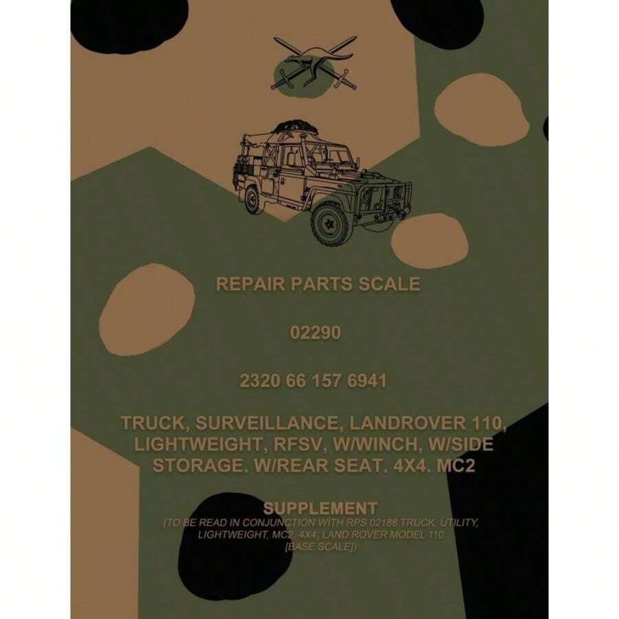 Repair Parts Scale, Truck, Surveillance, Land Rover 110, Lightweight ...