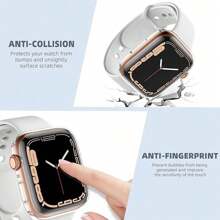 2 Packs Transparent 360° Shockproof Case For Apple Watch S10/S9/S8 | Full Coverage Slim Minimalist Design