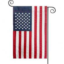 New  American Flag Garden Flag Embroidered Stars 12x18 Inch USA All Flags For Yard US Flag Dr Outdoor - Embroidered Stars - 查看 1