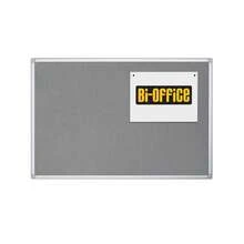 Bi-Office Tablero de corcho Maya, 60 x 45 cm, superficie de fieltro gris, marco de aluminio - Gris - Ver 6