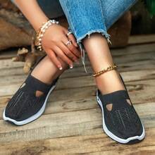 Women's Orthopedic Comfort Slip-On Sneakers - With Arch Support And Skin-Friendly Foam, All-Day Lightweight Walking Shoes, Non-Slip PVC Sole - Suitable For Nurses, Teachers, Standing And Running Errands, Orthopedic Shoes, Exquisite Pressure-Relieving Design, Beautiful Embroidery, Soft Cushioning, Suitable For Long-Term Standing Work Shoes, Casual Women's Shoes - màu đen - Xem 2