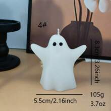1 Stück, 17 Formen Halloween Geist duftende Kerze, Heimdekoration, Feiertagsgeschenk, Badezimmer Duft