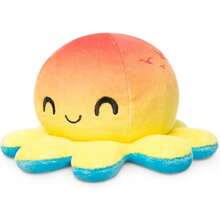 TeeTurtle - Reversible Octopus Plushie - Love + Hate - Cute Sensory Fidget Stuffed Animals That Show Your Mood - Valentine's Day!4 Inch - Hoàng hôn + Đại dương - Xem 1
