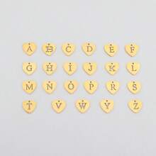 2 pièces/set Simples pendentifs en forme de cœur à motif creux et initial, chaîne dorée à lèvres, colliers multicouches en acier inoxydable pour femmes