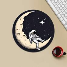 Mouse Pad com Base de Borracha Redonda, Mouse Mat Divertido, Adequado para Mouse de Computador Sem Fio de Mesa, Escritório, Laptop, Decoração, Lindo Presente de Suprimentos de Escritório para Mulheres e Meninas