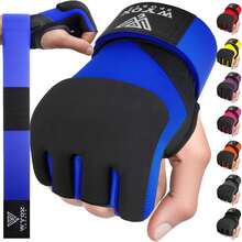 Gel Boxing Hand Wraps Inner Gloves For Men & Women, 80cm Quick Wrist Straps, Padded Knuckle Protection For Muay Thai Kickboxing, Hand Wraps For Boxing & Martial Arts - Mint Blue - View 1