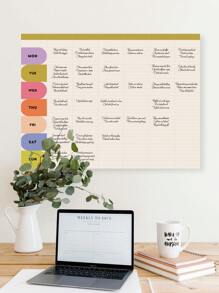 1 Pc Habit Trakcer Planner Notebook Undated 12 Months Daily Weekly Monthly Habit Tracker Journal Boost Work Productivity Health Management Skill Development And Personalized Experience, Office Use Gifts Back To School Supplies