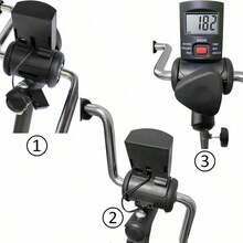 Pedal Ejercitador Bicicleta Mano Brazo Pierna y Rodilla Peddler Equipo de Fitness Ajustable para Personas Mayores Ancianos Hogar Pedal Bicicleta de Ejercicio para Todo el Cuerpo con caja de regalo - Modelo clásico con monitor - Ver 5