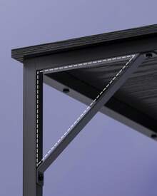 Office Desk - Black - View 3